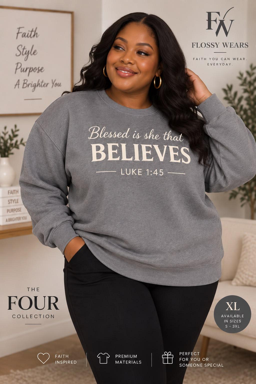 Blessed Is She Crewneck — view 3